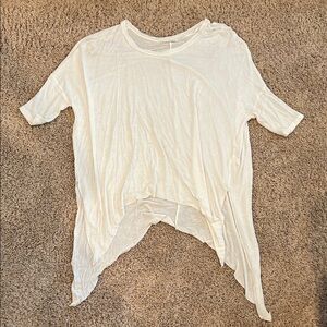 Women's White Asymmetrical Top